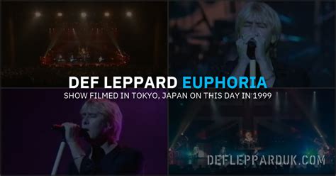 Years Ago Def Leppard Bring Euphoria Tour To Tokyo Japan Video