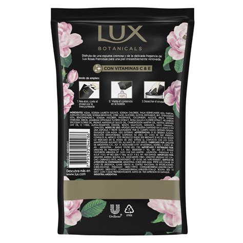 Jabón Líquido Repuesto Lux Botanicals Rosas Francesas X 220 Ml Casa