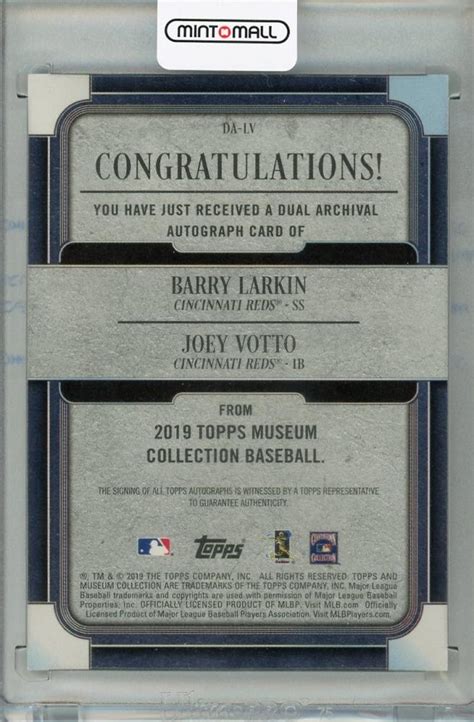 ミントモール Mint 浦和店 2019 Topps Museum Collection Cincinnati Reds Barry