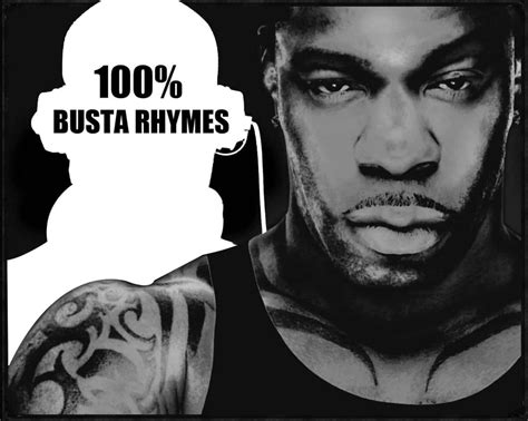 Download Busta Rhymes Blackand White Portrait Wallpaper