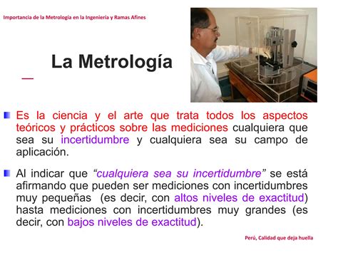 Metrología Importancia para procesos industrialespdf PPT