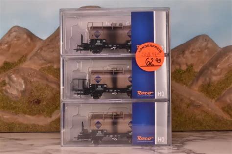 ROCO H0 2 ACHS Güterwagen Kesselwagen Set der ÖBB 3 tlg Nr 66160 EUR