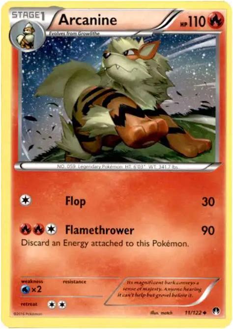 Pokemon Trading Card Game Xy Breakpoint Single Card Uncommon Arcanine