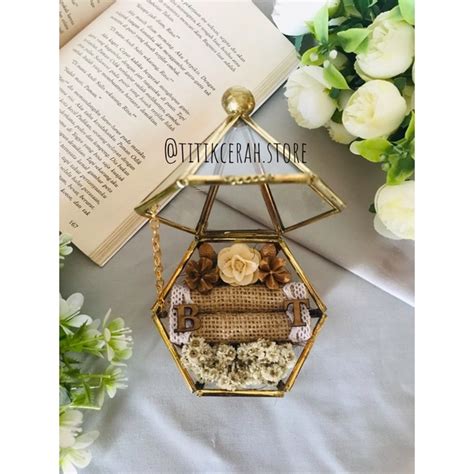 Jual Ring Box Rustic Lamaran Nikah Mahar Seserahan Hantaran Cincin