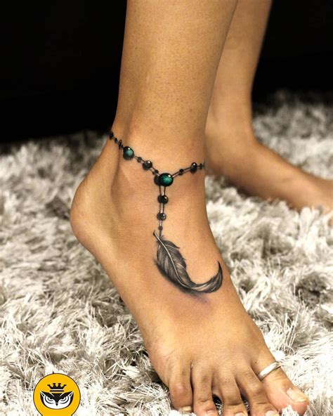 Feather Anklet Tattoo Tattoo Ideas And Inspiration Ankle Tattoo Designs Anklet Tattoos