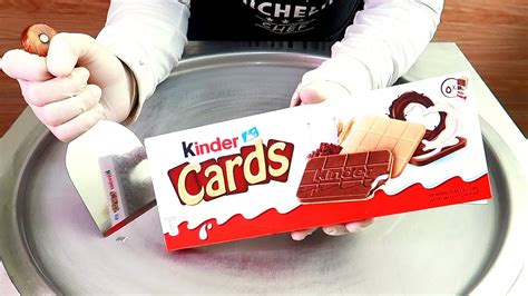 Kinder Cards Ice Cream Rolls Street Food