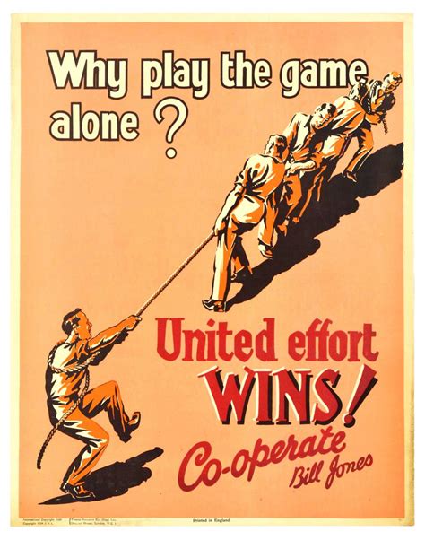 Bid Now Propaganda Poster Bill Jones Why Play The Game Alone