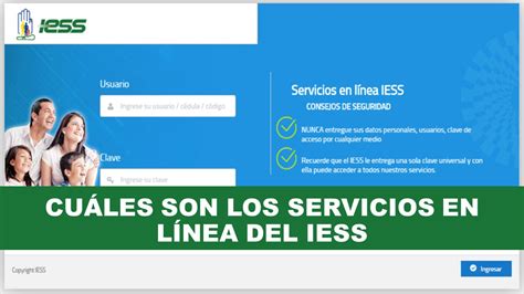 Cu Les Son Los Servicios En L Nea Del Iess