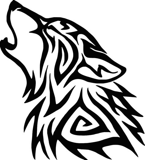 Tribal Wolf Decal Wolf Decal Tribal Wolf | Etsy