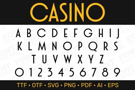 Casino Font - Classy Gambling Font