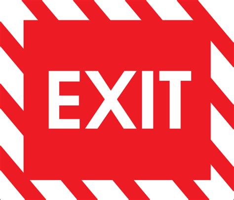 Exit Sign Clip Art