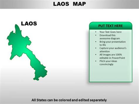 Laos PowerPoint Maps