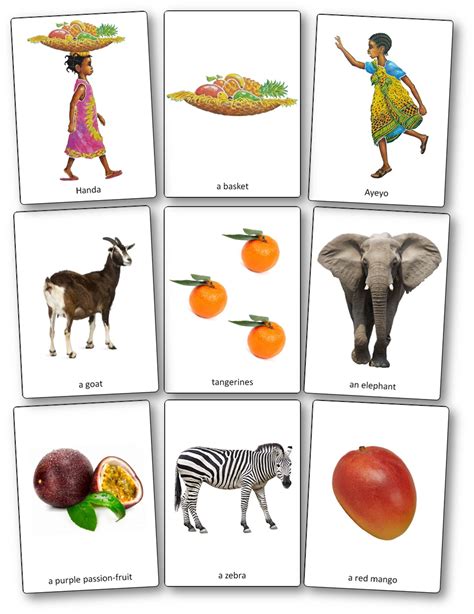 "Handa's Surprise" by Eileen Browne: Printable Activities and Worksheets- Speak and Play English