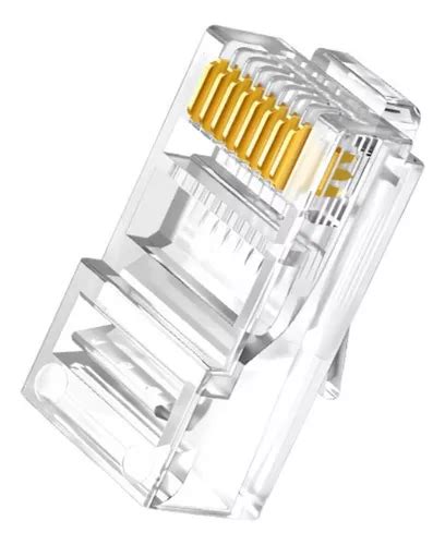 100 Conector Cat6 Ez Rj45 Metálico Blindado Terminal Red uss Cuotas