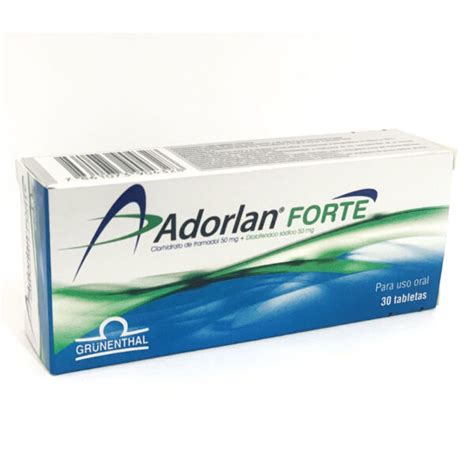 ADORLAN FORTE 50 50MG TABLETAS CAJA X 30 UND Farmacias Dr Frei