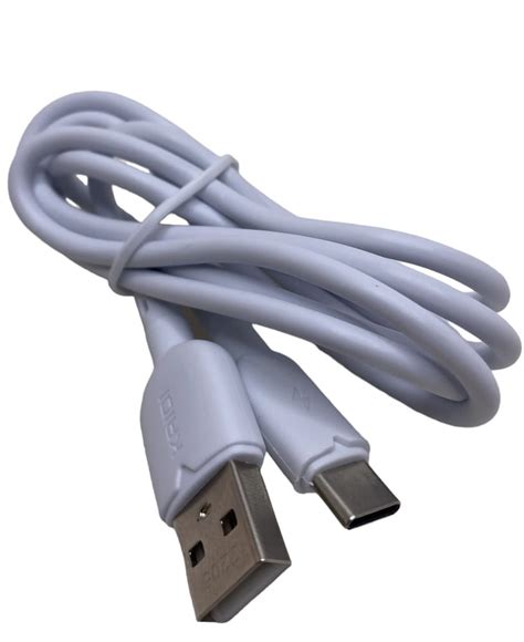 Cabo De Dados Rapido Usb Tipo C Kaidi 1mt Branco Audio E Vídeo Cabos