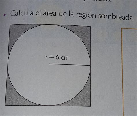 Calcula El Rea De La Regi N Sombreada R Cm Brainly Lat