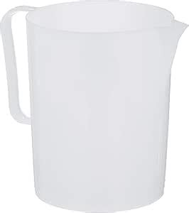 Giganplast GIG Caraffa Graduata 2 Litri Polietilene Bianco Amazon