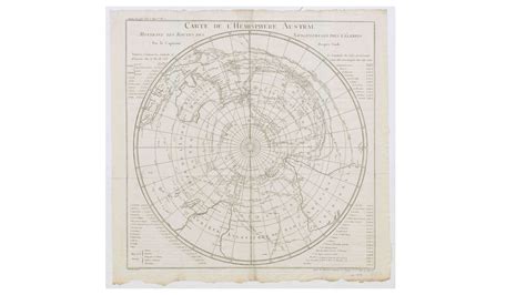 James Cook In The Southern Ocean Or The Carte De L H Misph Re Austral