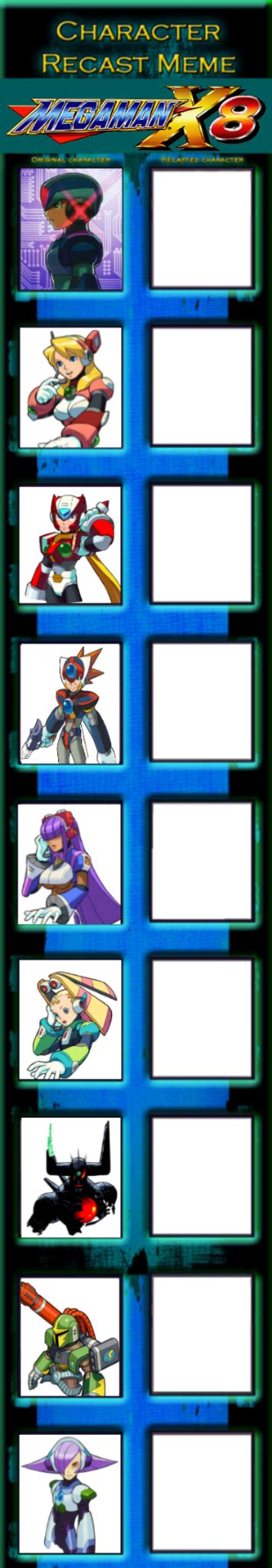 Mega Man X8 Recast Meme Template By Jonatan55484 On Deviantart