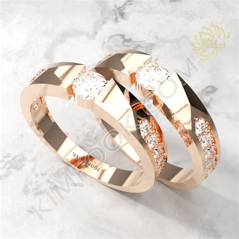 Cincin Kawin Berlian - MASNC107 - Kimfook Jewelry | Cincin Nikah