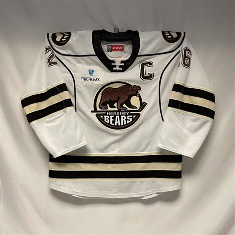 Ahl Authentic 2020 21 Hershey Bears Captains Jersey Worn And Signed