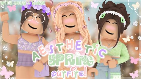 Aesthetic Spring Roblox Outfits With Codes Links 🌸 Xcandyc0rex