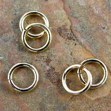 High Quality Gold Plated Jump Ring Mm Wire Mm Outside Diameter