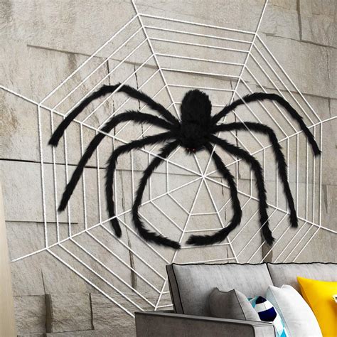 Buy Aiduy 79 Inch Outdoor Halloween Decorations Scary Giant Spider Fake