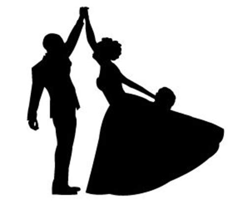 Free Bride And Groom Silhouette Clip Art Clipartfox Clipart Best