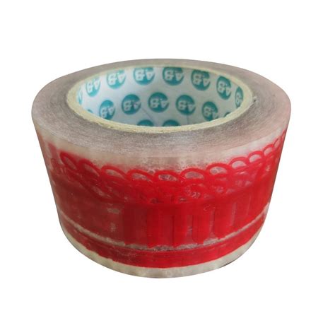 Color Transparent Red Indus Printed Bopp Tape At Rs Roll In Riico