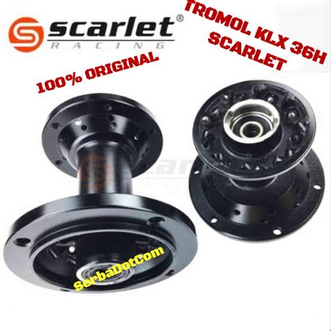 Jual TROMOL KLX 150 SCARLET 36H SET DEPAN BELAKANG KLX150 SCARLET