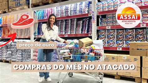 Compras Do M S De Agosto Para Pessoas No Novo Supermercado Assai