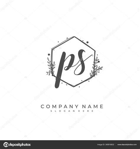 Handwritten Initial Letter Identity Logo Vector Logo Template