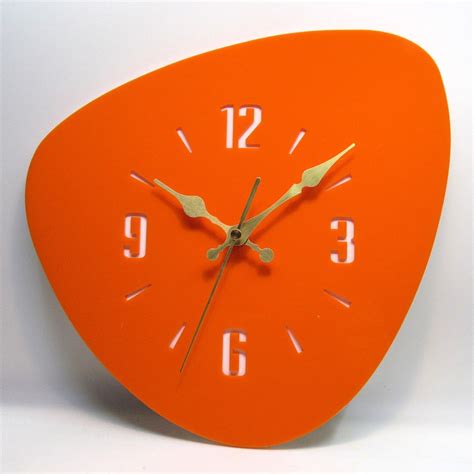 Mid Century Wall Clock - Etsy