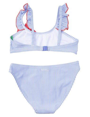 YSABEL MORA Bikini blanco y azul claro 95001 Niña