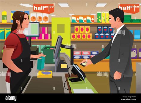 Fast Food Cashier Clip Art