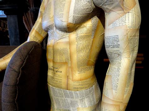 Vintage Paper Mache Mannequin Body Sculpting Or A Vintage Paper Mache