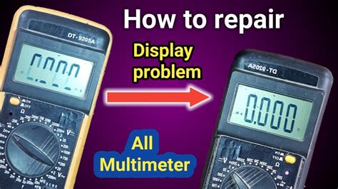 How To Repair Multimeter Display Problem Fix Multimeter Display Multimeter Display Repair