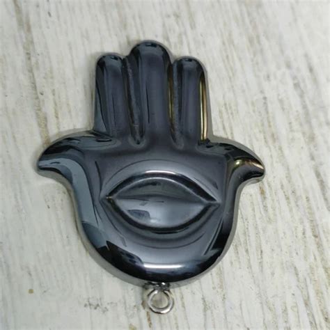 Gemstone Black Hematite Hamsa Metal Pendant At Rs 799 In Gurugram Id