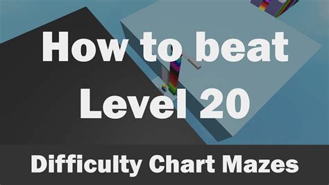 Roblox Difficulty Chart Mazes How To Beat Level 20 Youtube