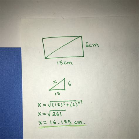 Lista Foto Como Se Calcula La Diagonal De Un Rectangulo Alta