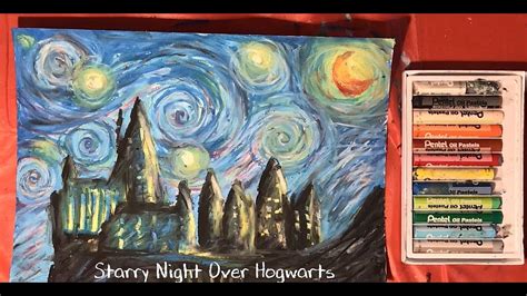 Hogwarts Starry Night Painting At Paintingvalley Explore