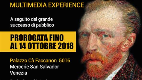 Prorogata Fino Al 14 Ottobre La Mostra Van Gogh Multimedia Experience