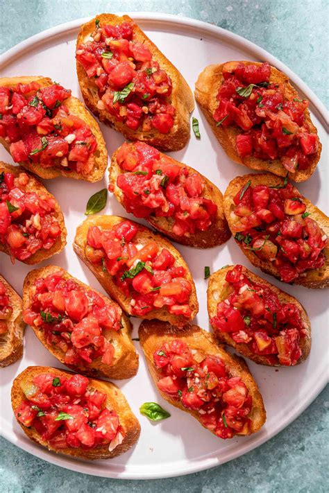 Tomaten Basilikum Bruschetta Ganz Einfach Eine Einfache Schritt F R