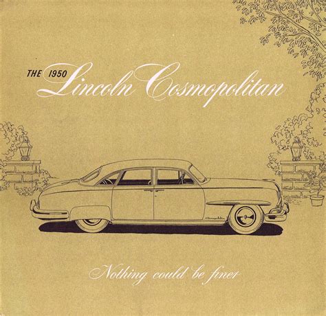 1950 Lincoln Cosmopolitan brochure