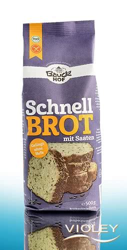 Bauckhof Schnellbrot Mit Saaten Backmischung Glutenfrei 500 G Bei Violey