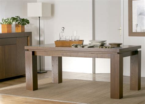 Mesa Comedor Líneas Rectas Madera Palisandro Interiorismo