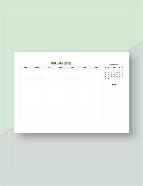 Monthly Appointment Calendar Template - Google Docs, Word, Apple Pages ...