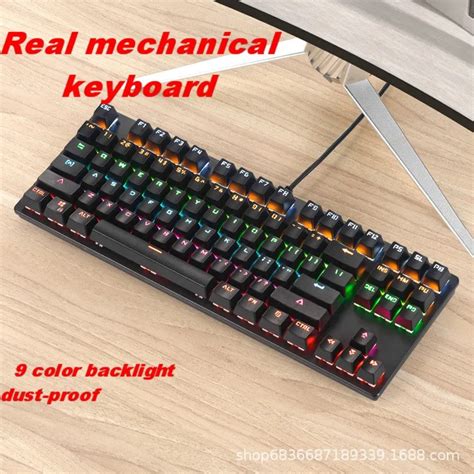 Teclado Mec Nico Gamer Switch Blue Led Rgb Cores Rainbow Fun Es